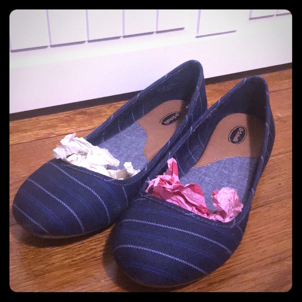 Dr Scholls Blue flats